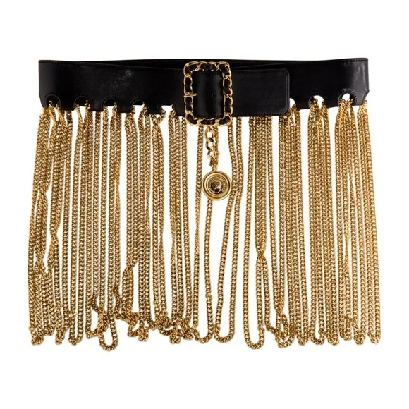 CHANEL | Accessories | Iconic Chanel 9s Leather Chain Fringe  display picture 3